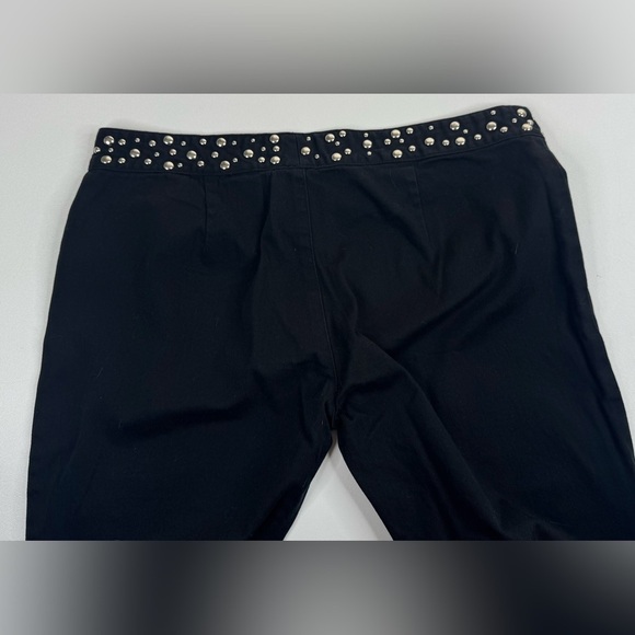 VTG Y2K Paris Blues Studded Waist Boot Cut Black Jeans Pants Jr Size 9 - Picture 11 of 11